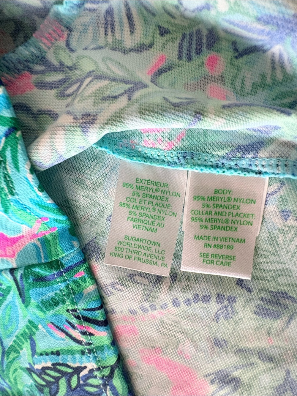 Lilly Pulitzer Luxletic Imara sleeveless polo top - Size L - Picture 9 of 9